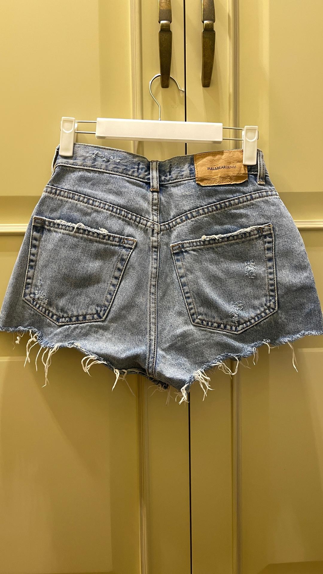 Pull & Bear Джинсовые мини шорты Pull&Bear — фото 2