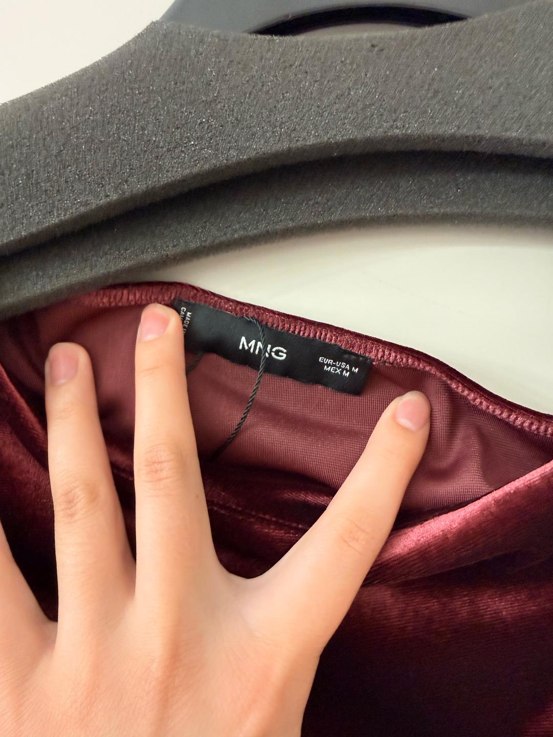 Mango Топ велюровый Mango — фото 2