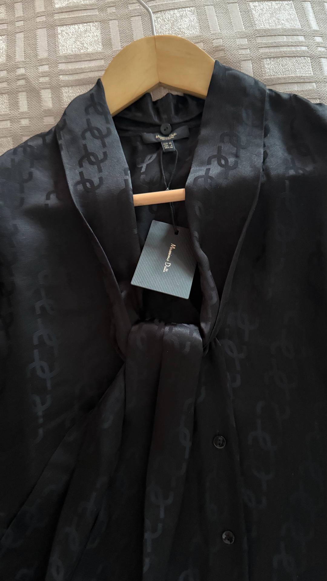 Massimo Dutti Черная блузка Massimo Dutti — фото 2