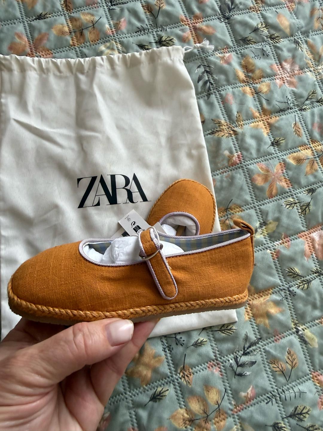 Zara Детские текстильные туфельки ZARA — фото 2