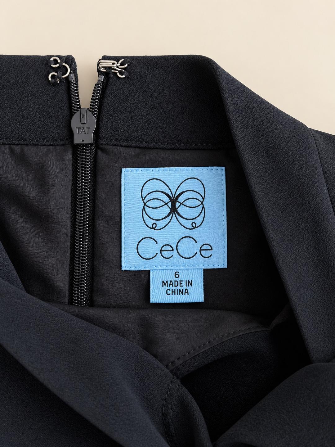 CeCe Новое черное платье CeCe с бантом и воланом 🖤✨ — фото 2