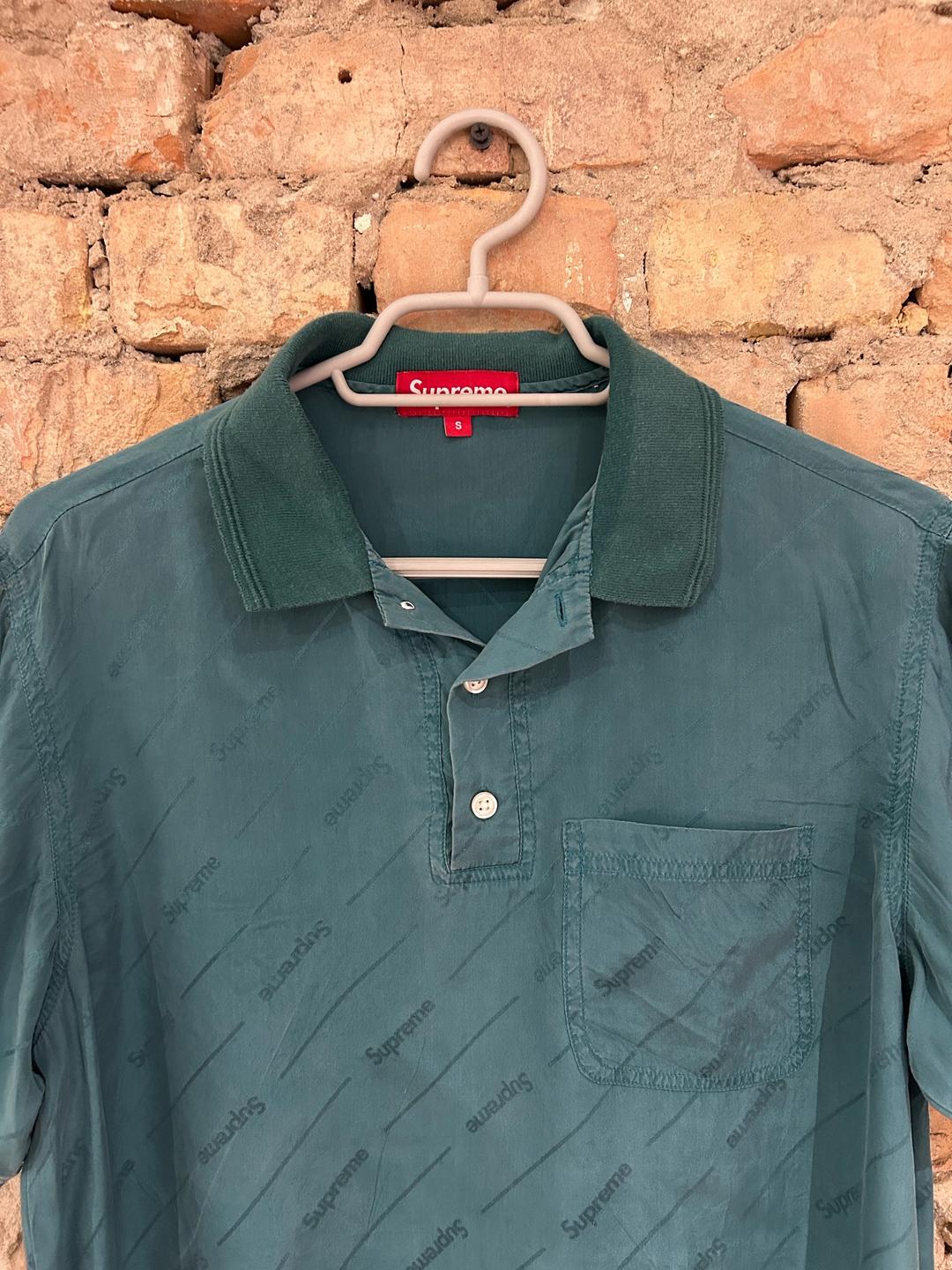 Supreme Supreme Jacquard Logo Silk Polo — фото 2