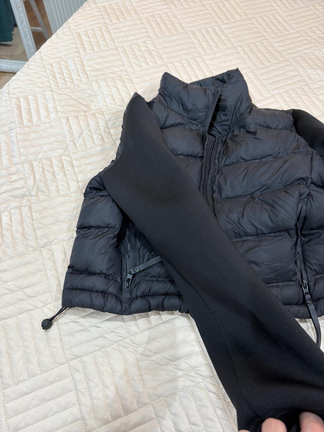 Zara Куртка осень  ZARA черный утепленный короткий на молнии — фото 2