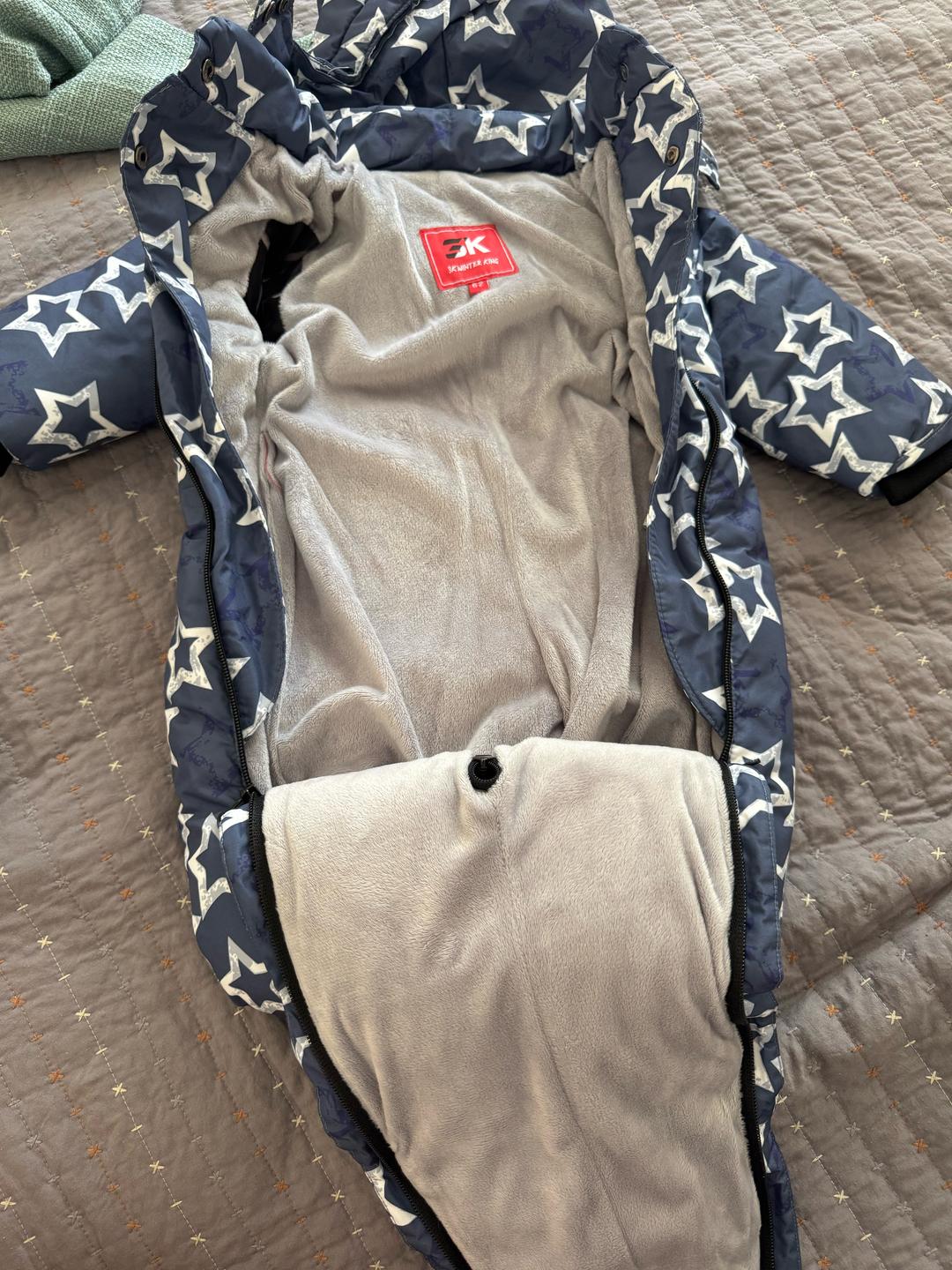 Нет бренда Зимний комбинезон для новороженных — фото 2