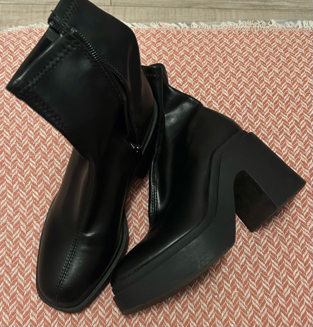 Stradivarius Женские ботильоны на платформе и каблуке — фото 2
