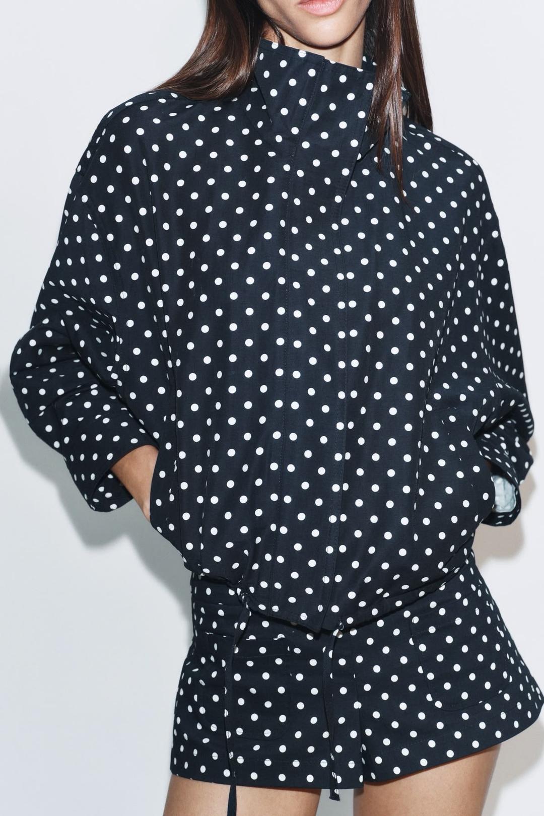 Zara Куртка ZARA в горошек — фото 2