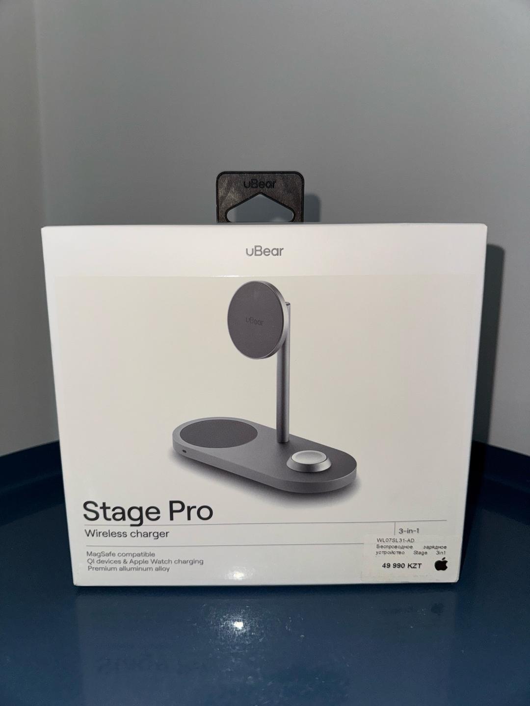uBear Stage Pro беспроводное зарядное устройство 3-в-1 — фото 2