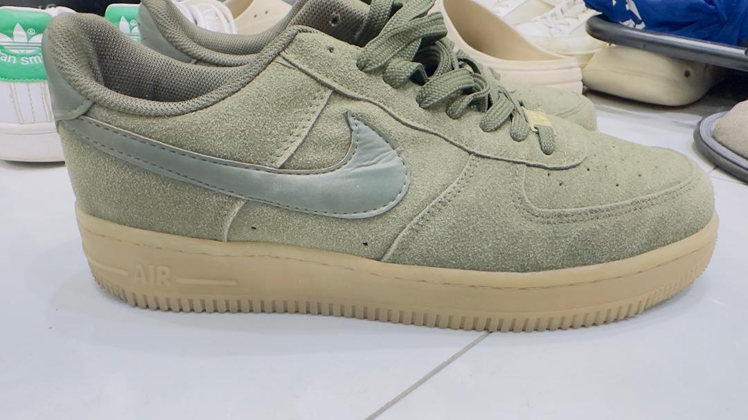 Nike Кроссовки Nike Air Force 1 Suede (Оливковый / Хаки) — фото 2