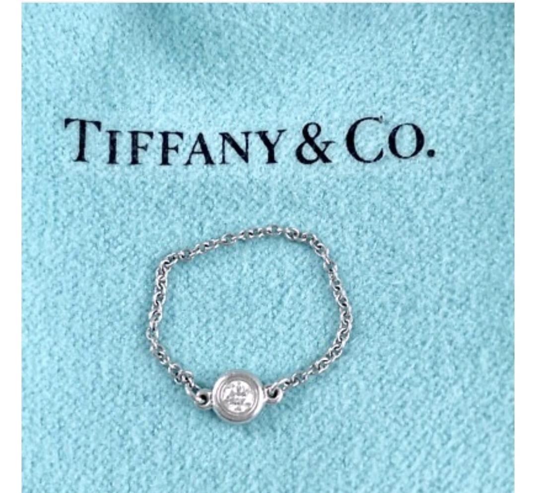 Tiffany & Co. Серебряное кольцо -цепочка от Tiffany из легендарной коллекции Elsa Peretti — фото 2