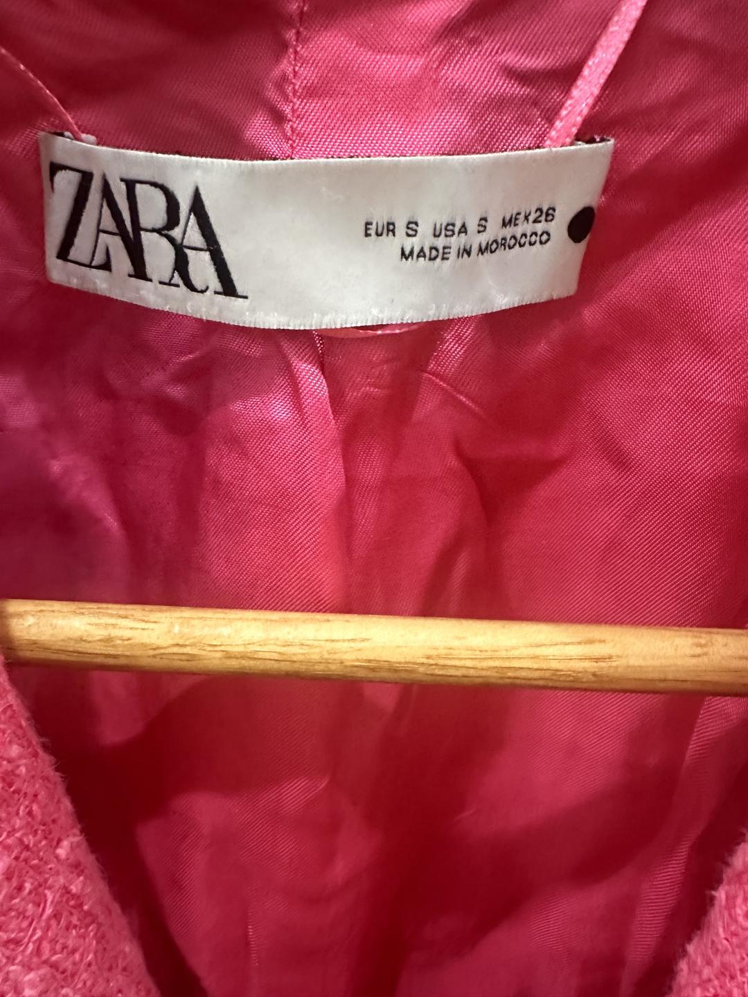 Zara Твидовый пиджак — фото 2