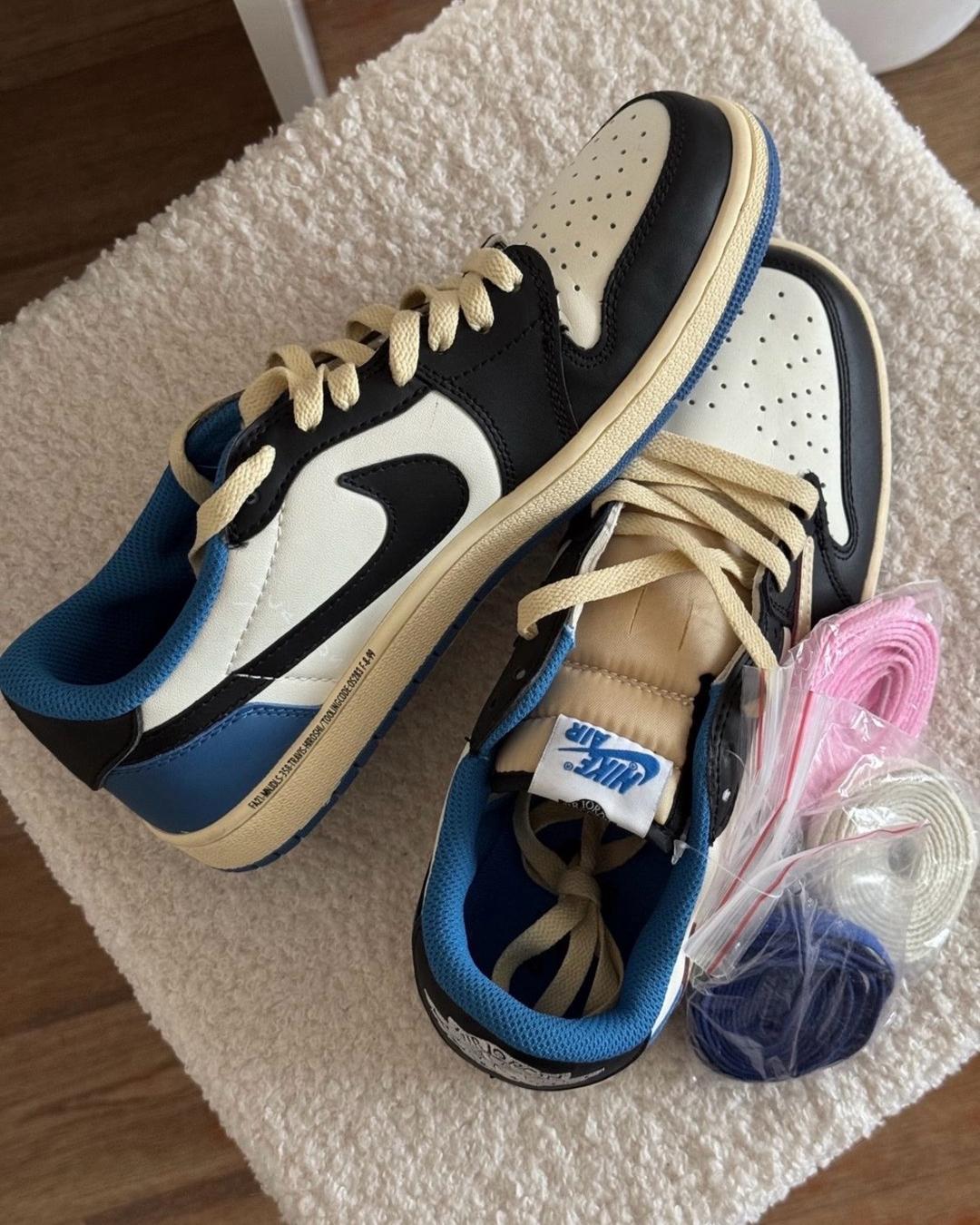 Nike Кроссовки Nike AJ1 x Fragment x TravisScott Low — фото 2