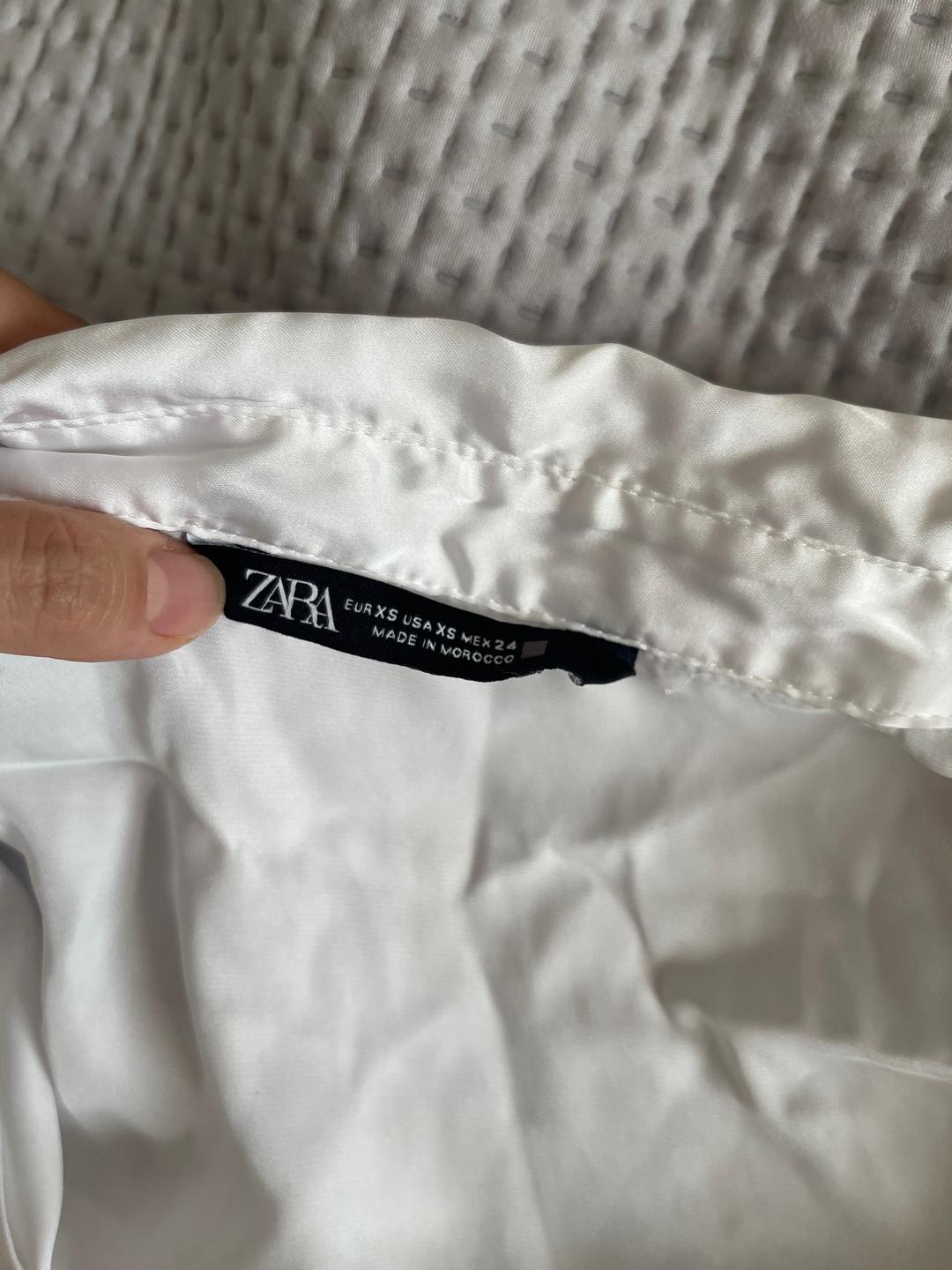 Zara Базовая атласная рубашка — фото 2