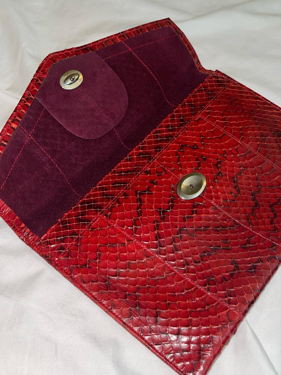 Handmade (ручная работа) клатч из натурального питона — фото 2