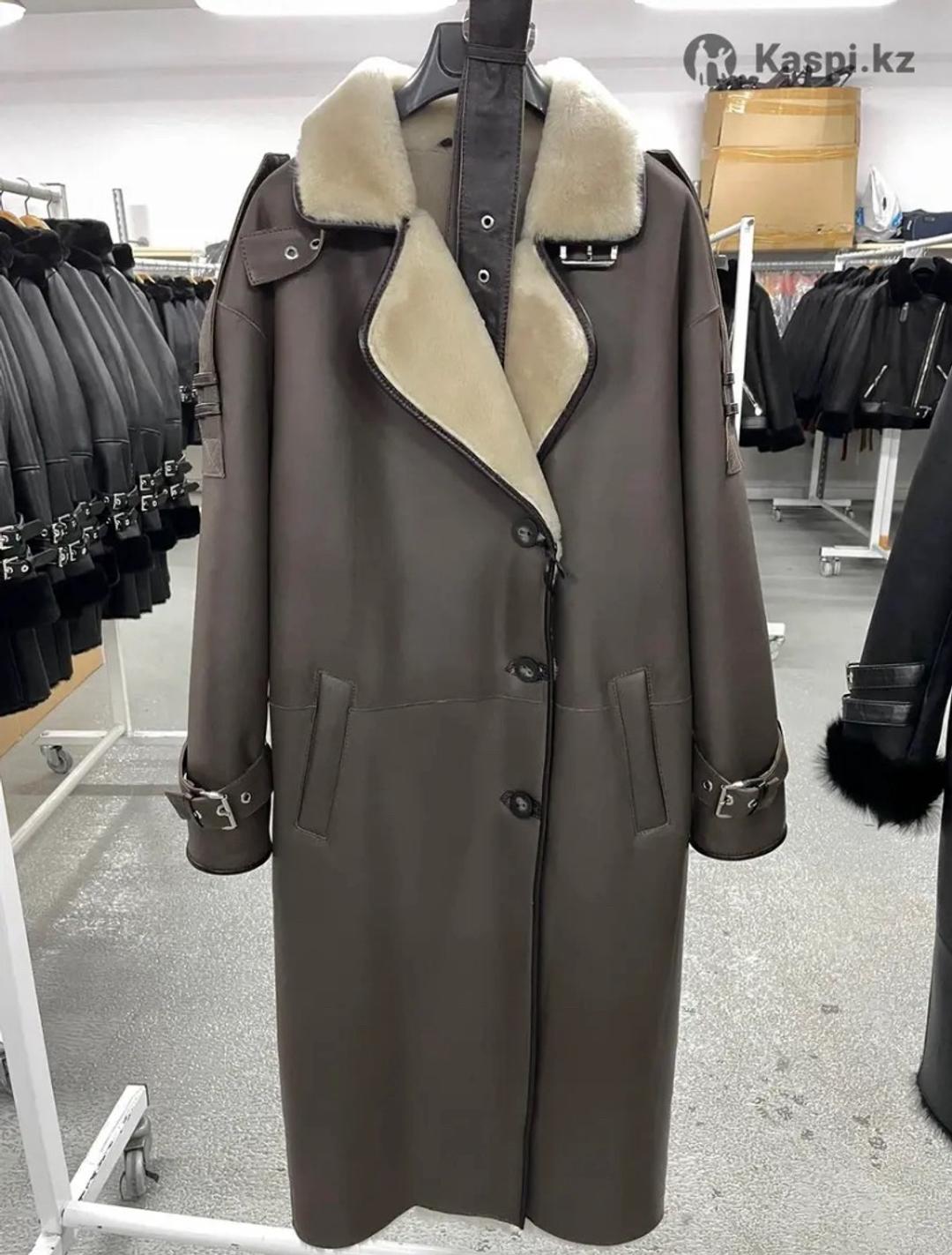 coat Женская длинная дубленка — фото 2
