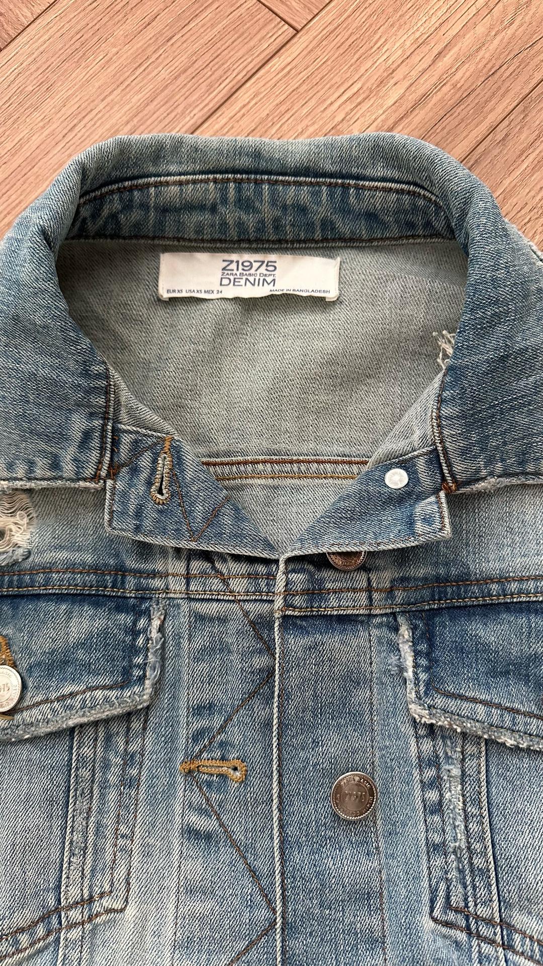 Zara Джинсовая куртка ZARA — фото 2