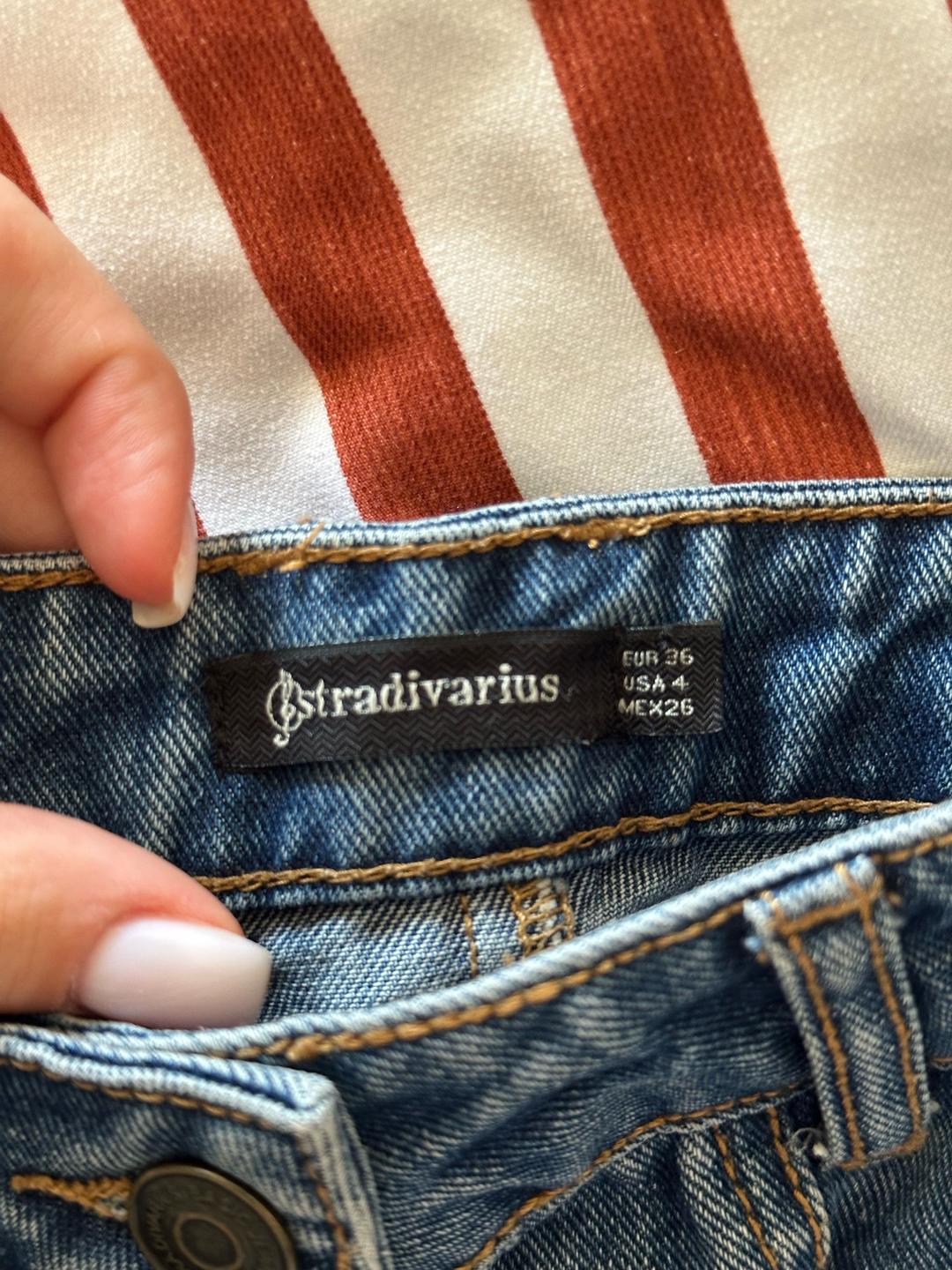 Stradivarius джинсовая юбка — фото 2
