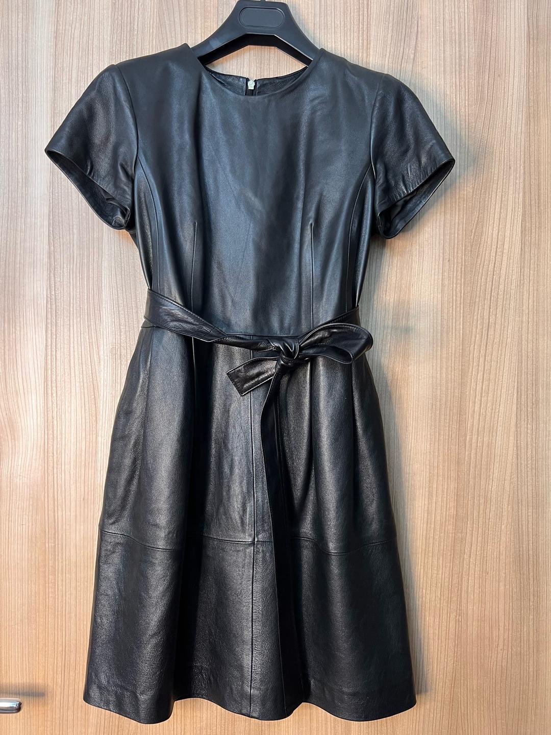 Massimo Dutti Кожаное платье Массимо Дутти — фото 2