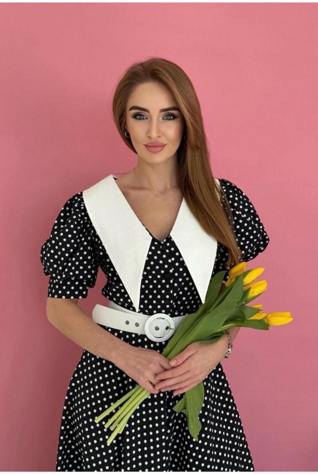MIRA MIA Платье в горошек — фото 2