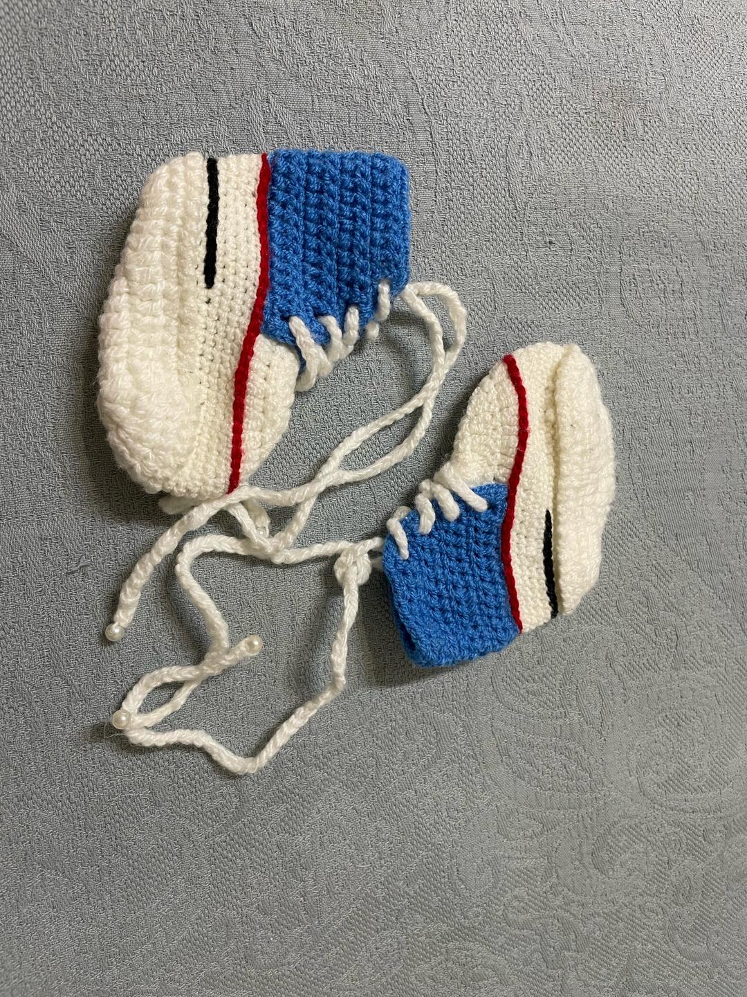 Handmade (ручная работа) Вязаные пинетки для малышей — фото 2