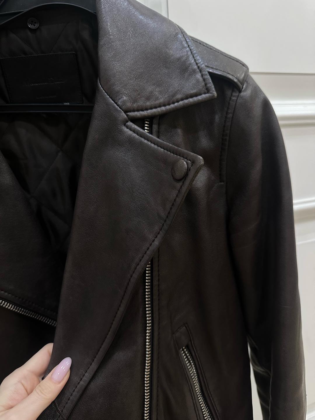 Massimo Dutti Кожаная куртка Massimo Dutti — фото 2