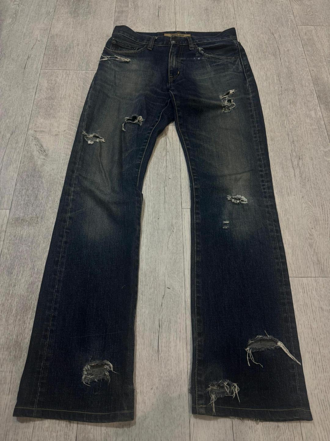 Uniqlo джинсы bootcut uniqlo destressed — фото 2