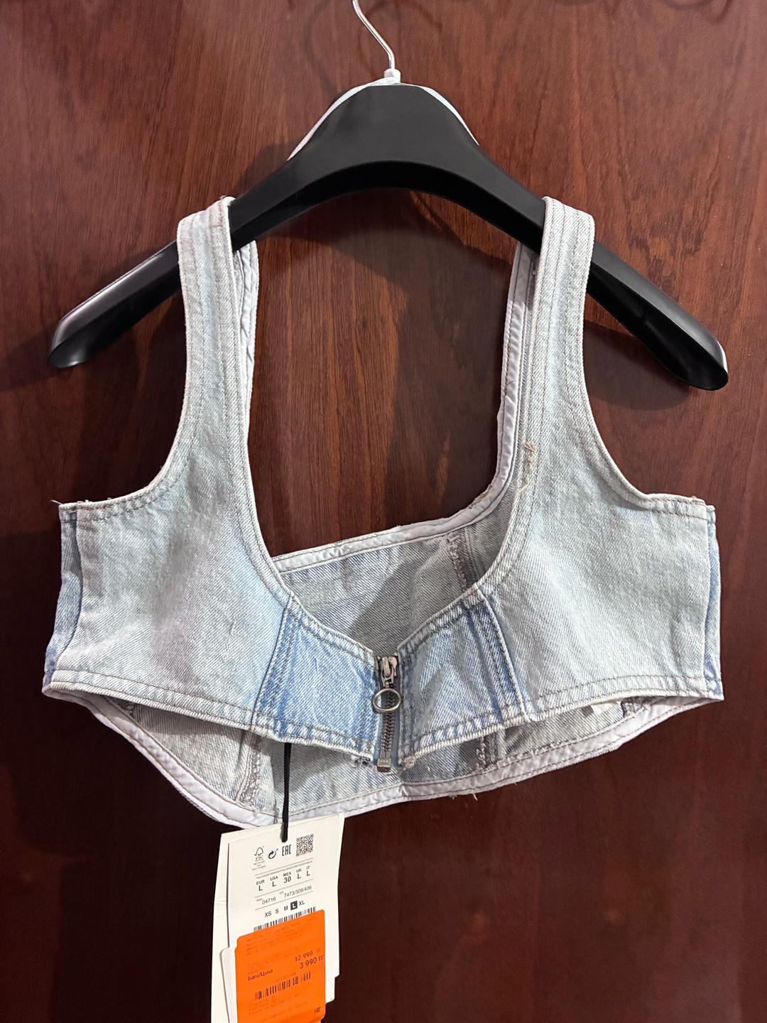 Pull & Bear Топ деним Pull&Bear — фото 2
