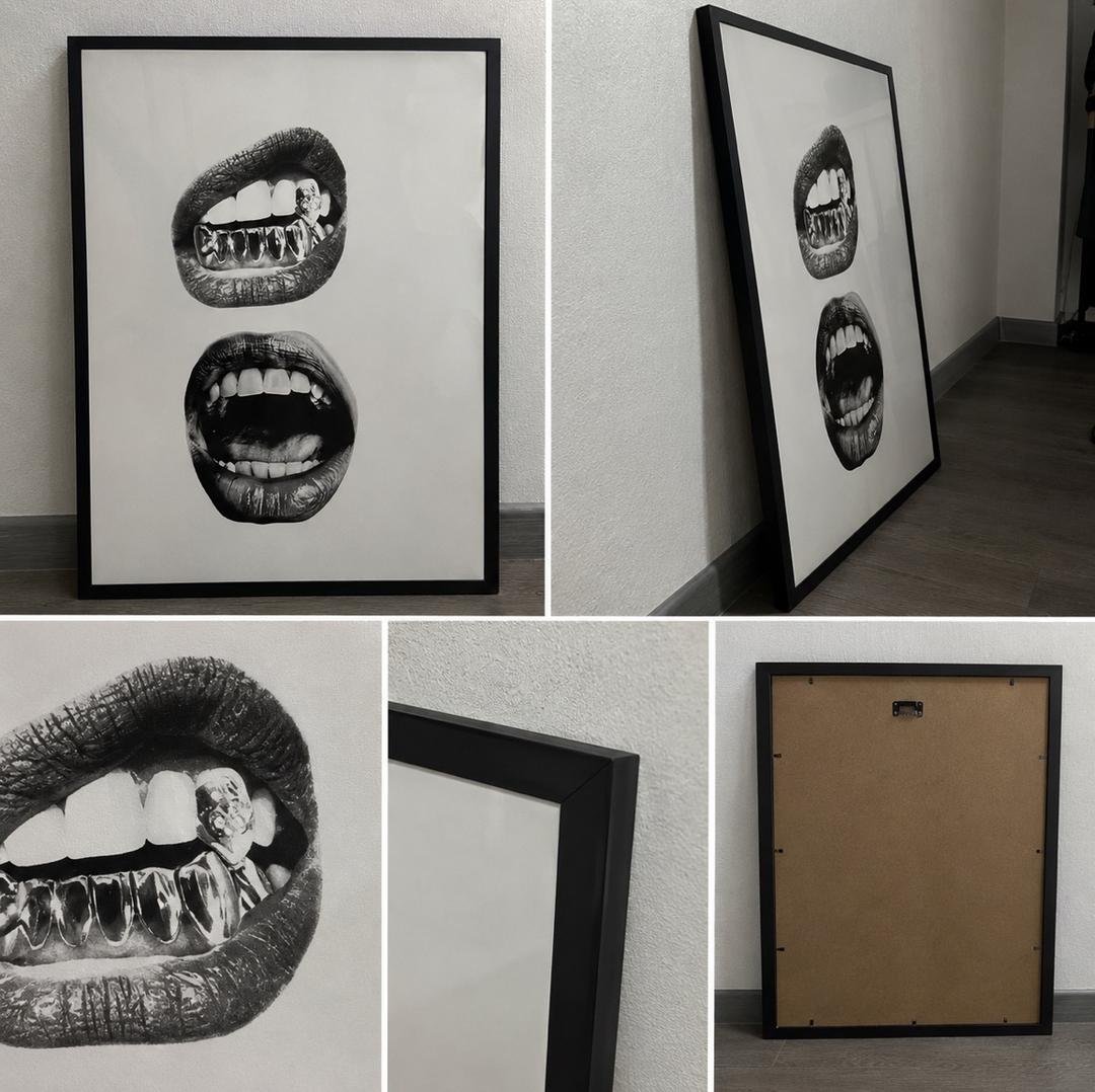 картина Halftone Lips with Grillz — фото 2