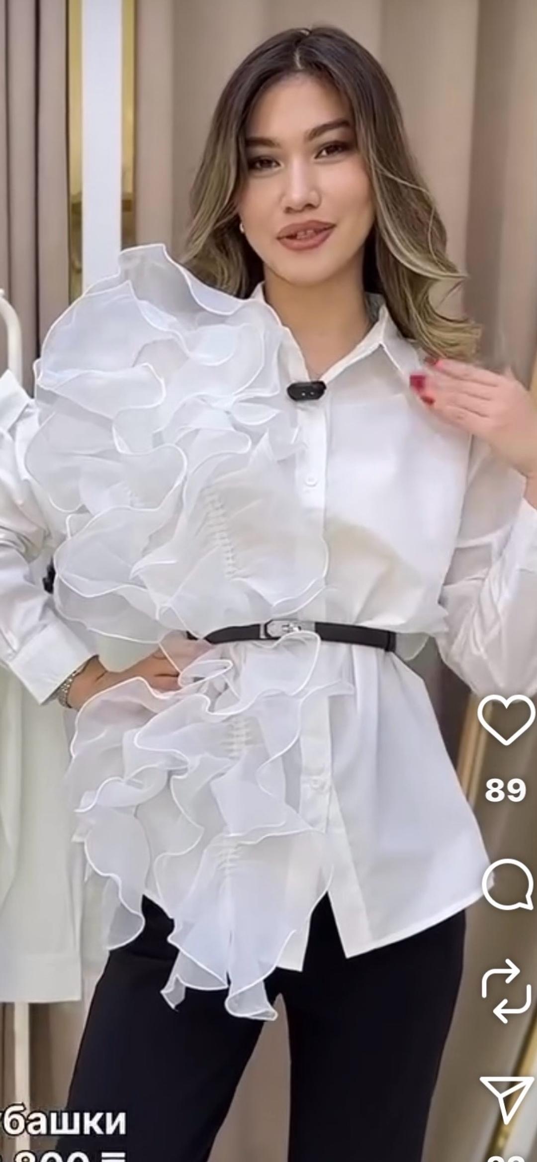 Нет бренда Белая рубашка — фото 2