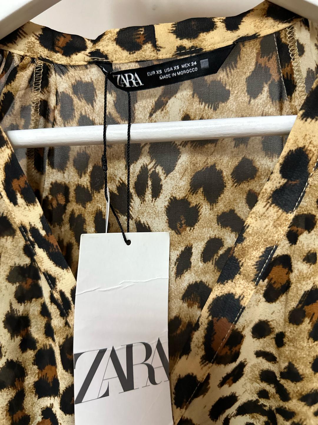Zara блуза Zara с леопардовым принтом — фото 2