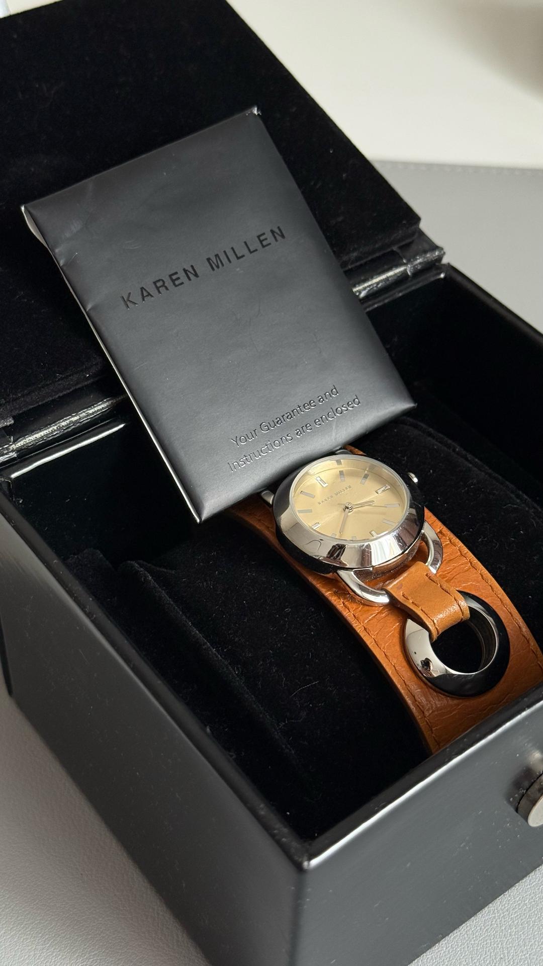 Karen Millen Женские часы Karen Millen с кожаным ремешком — фото 2