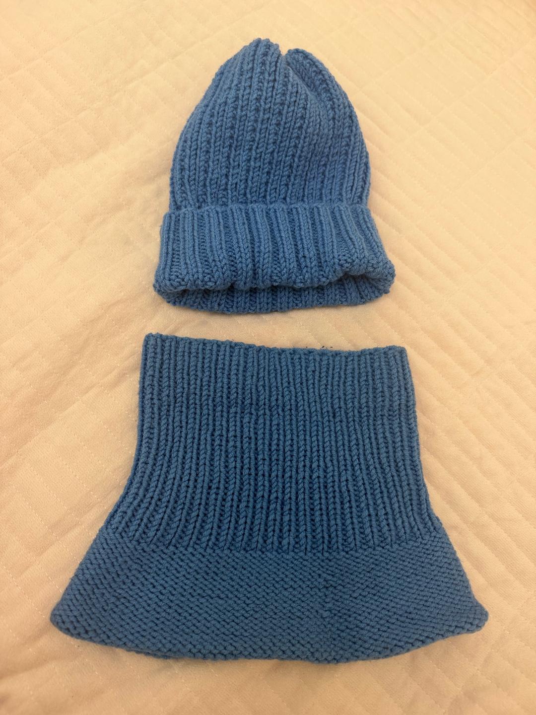 Handmade (ручная работа) Комплект вязаный шапка и снуд — фото 2