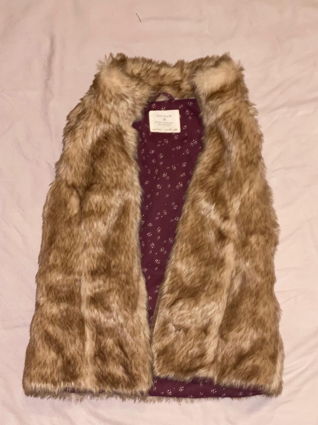 Zara Меховой жилет Zara Girls — фото 2