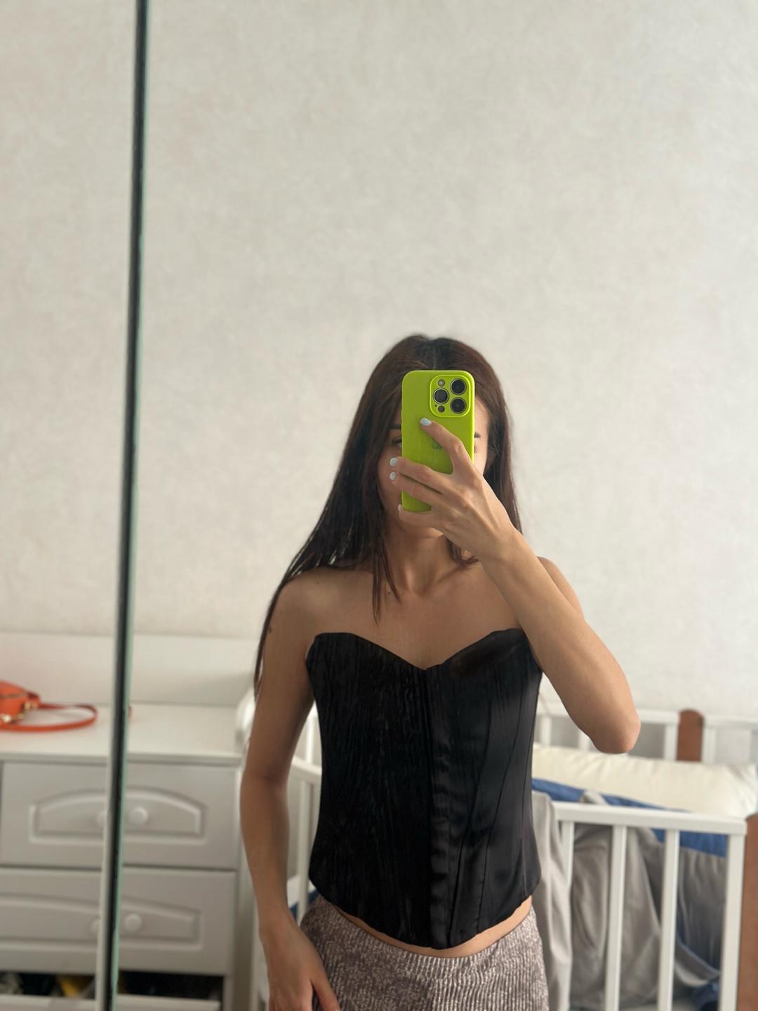 Zara корсет черный — фото 2