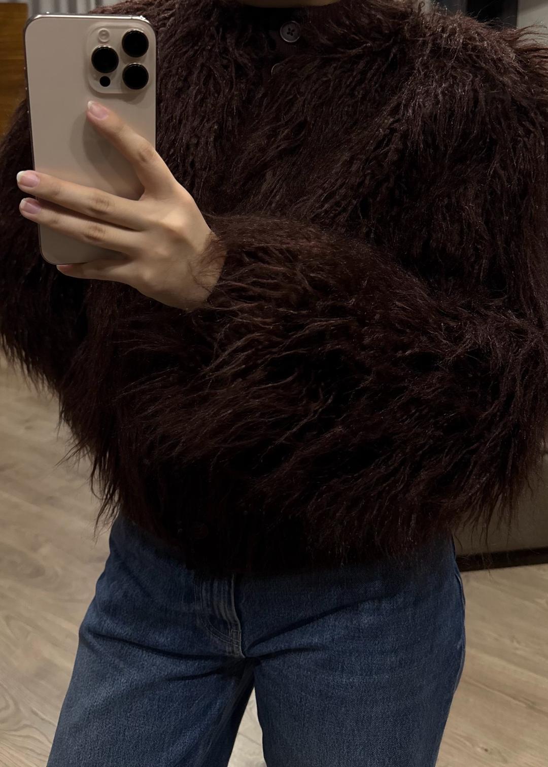 Zara Кардиган из искусственного меха Zara — фото 2
