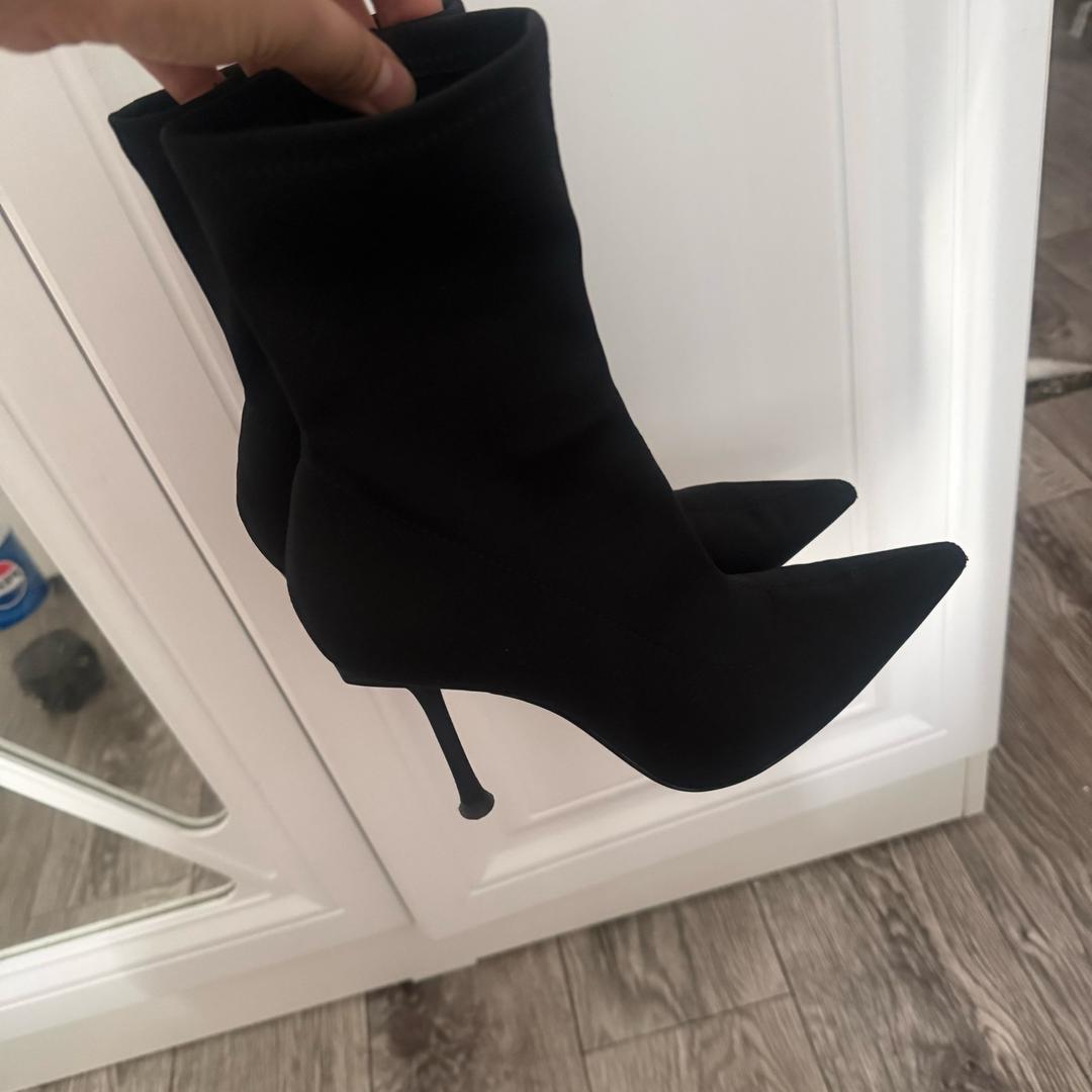 Zara ботильоны на каблуке — фото 2