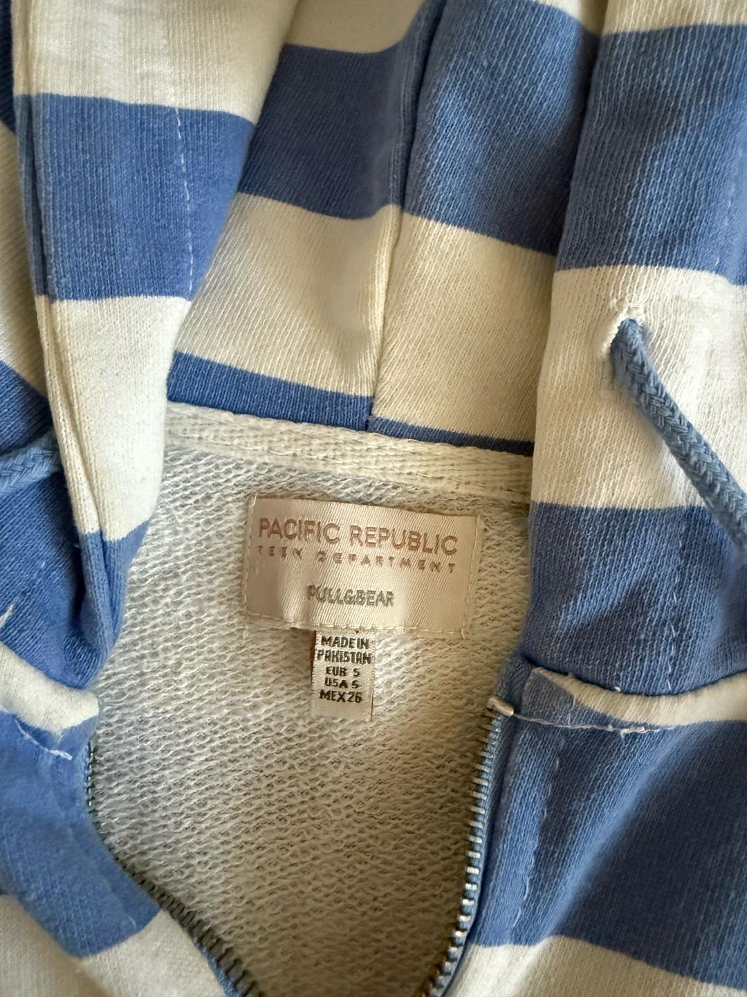 Pull & Bear Зип-худи Pull&Bear в полоску для девочки — фото 2
