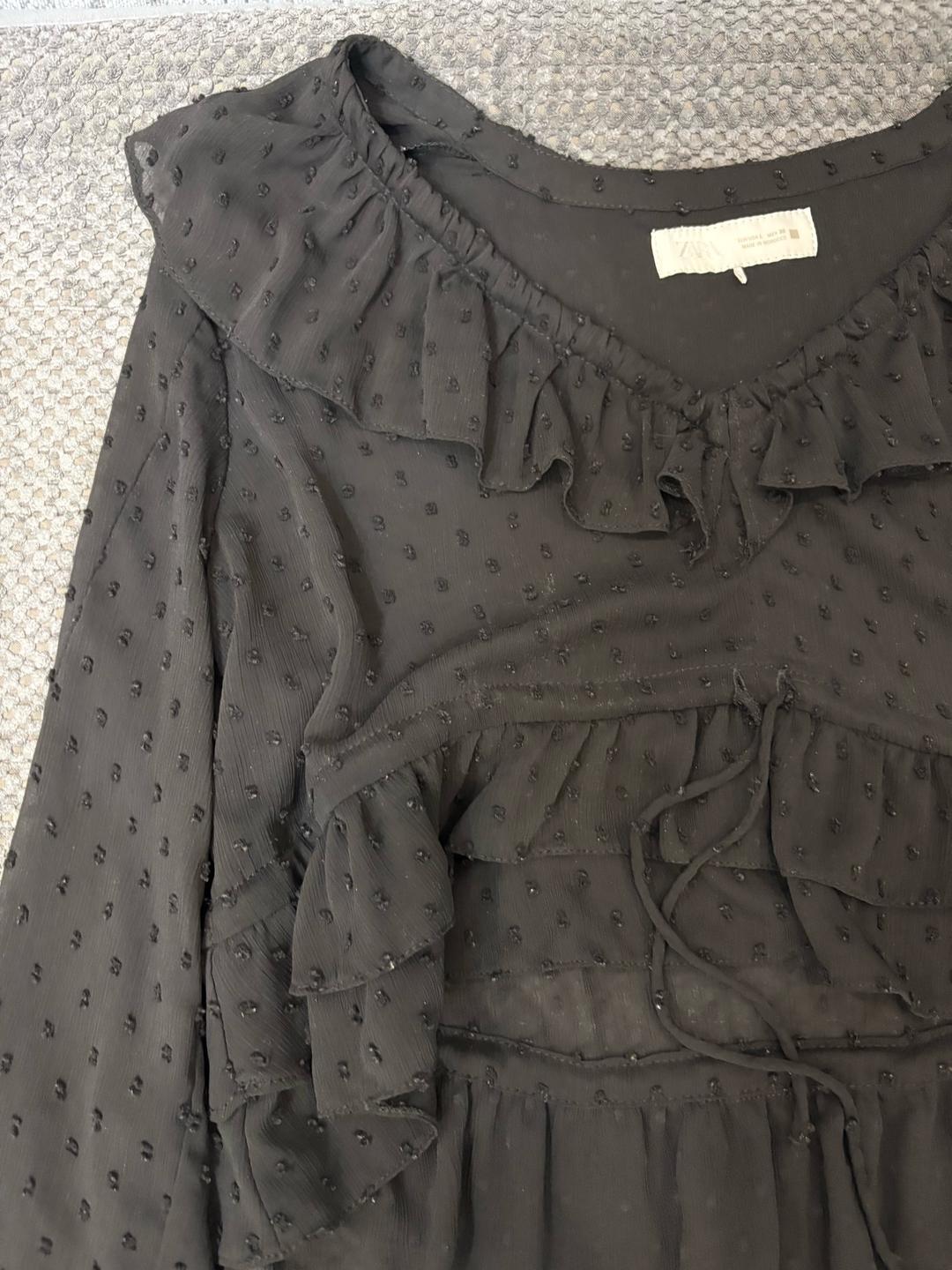Zara Блуза ZARA с воланами — фото 2