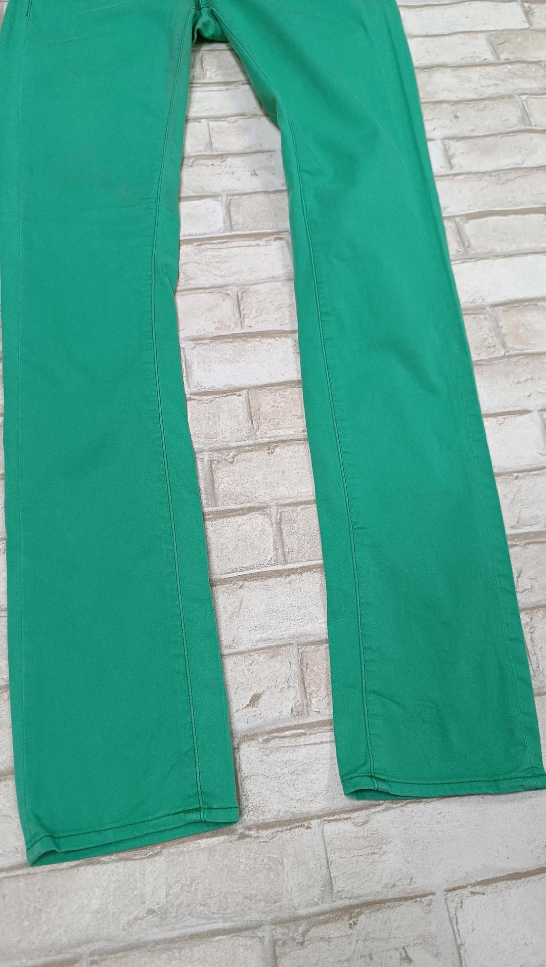 G-Star Raw Яркие зеленые джинсы G-STAR RAW 3301 Super Skinny W26 L32 (оригинал) — фото 2