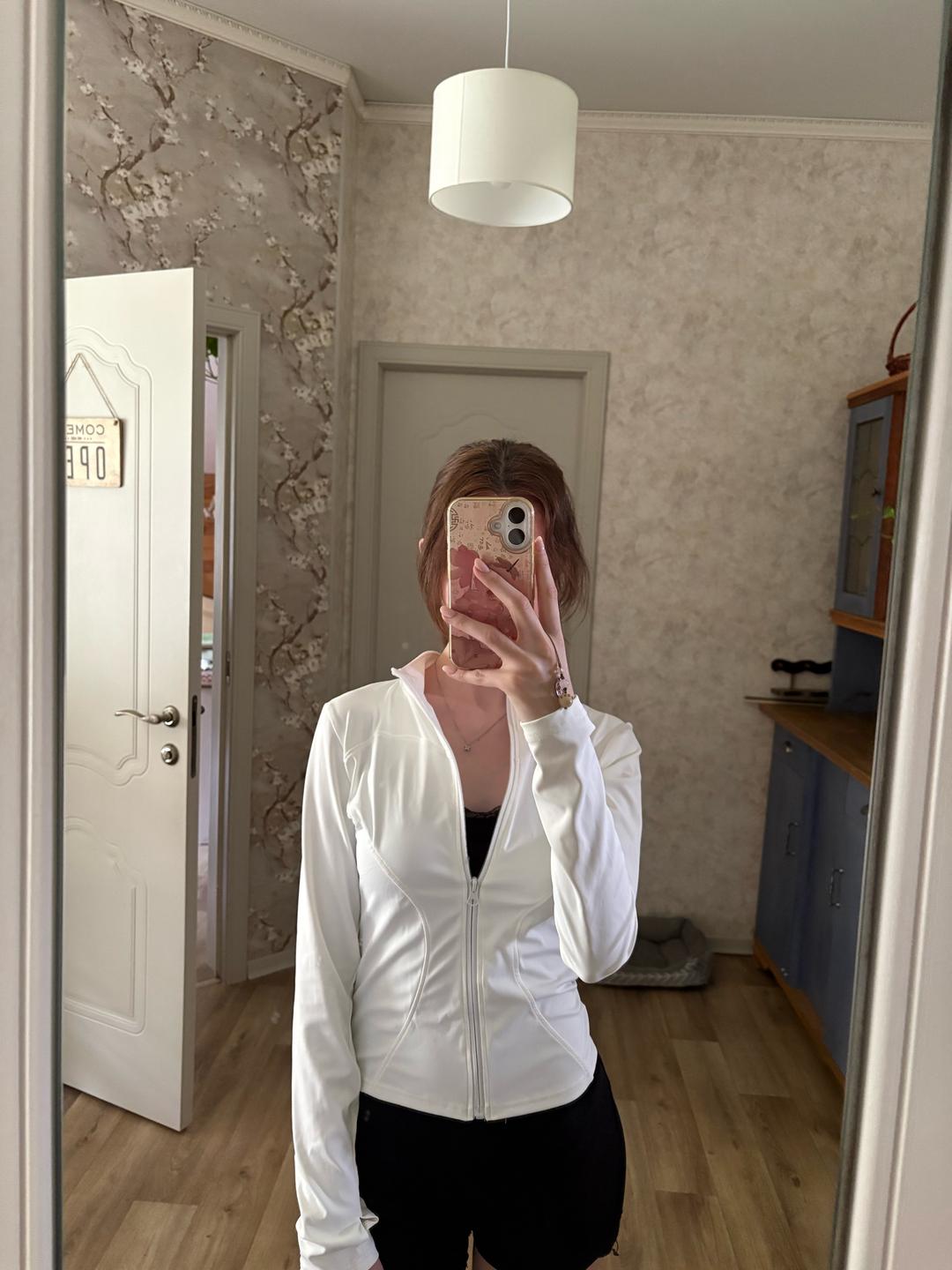 Нет бренда Лонгслив белый — фото 2