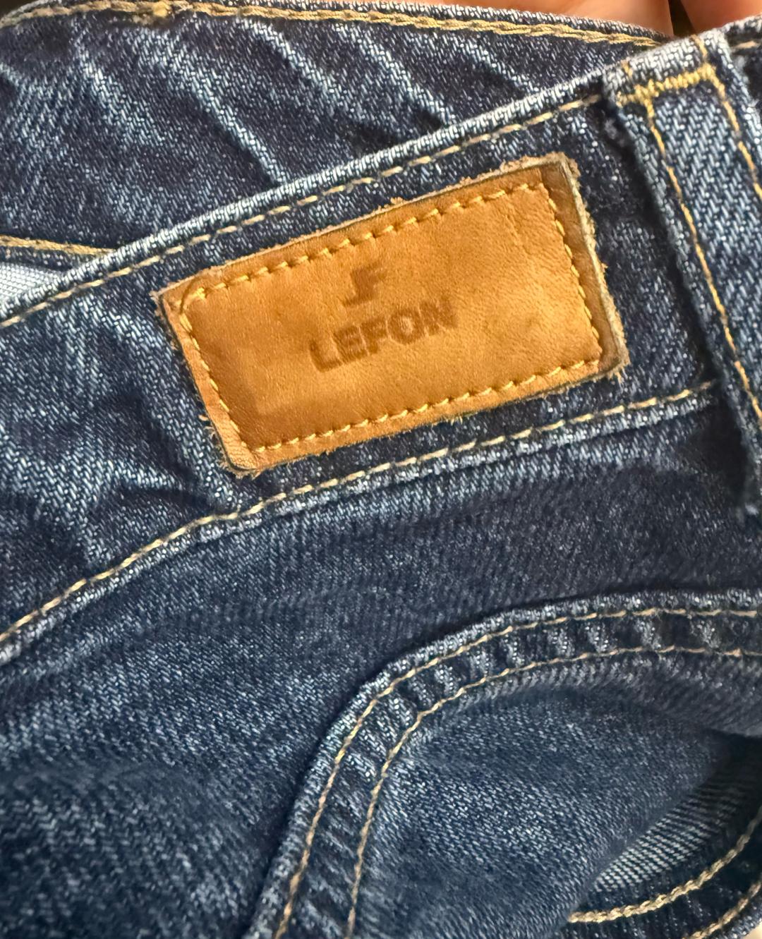 Lefon Темно синие джинсы — фото 2