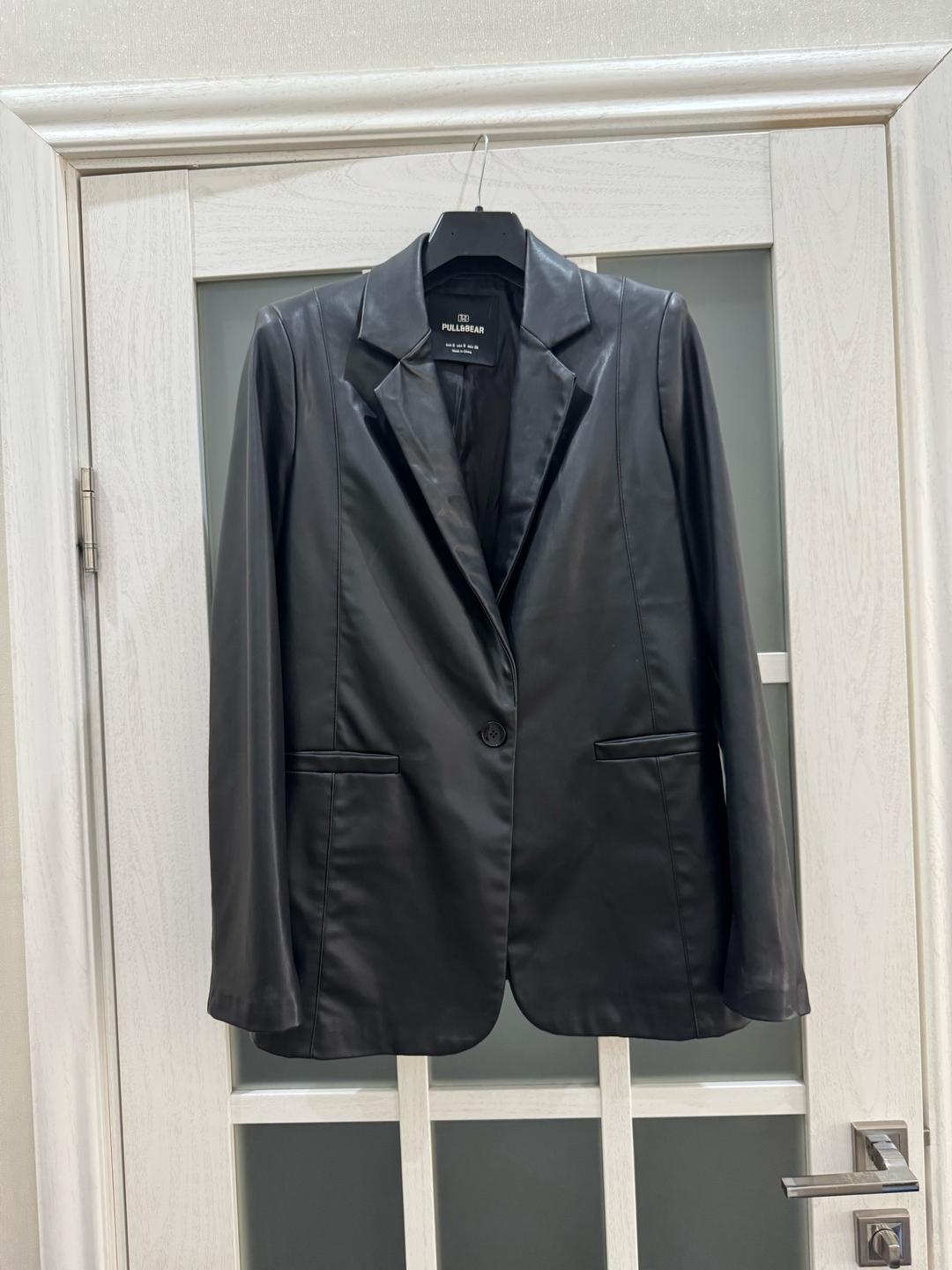 Pull & Bear Кожаный пиджак Pull&Bear — фото 2