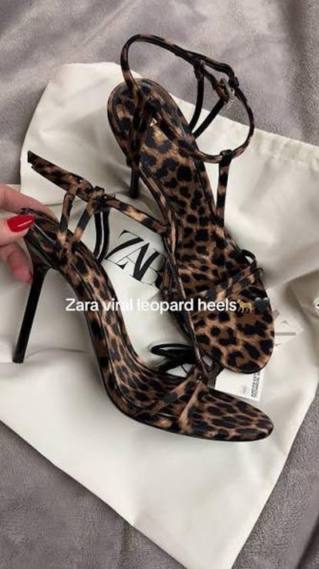 Zara Босоножки Zara леопардовые — фото 2