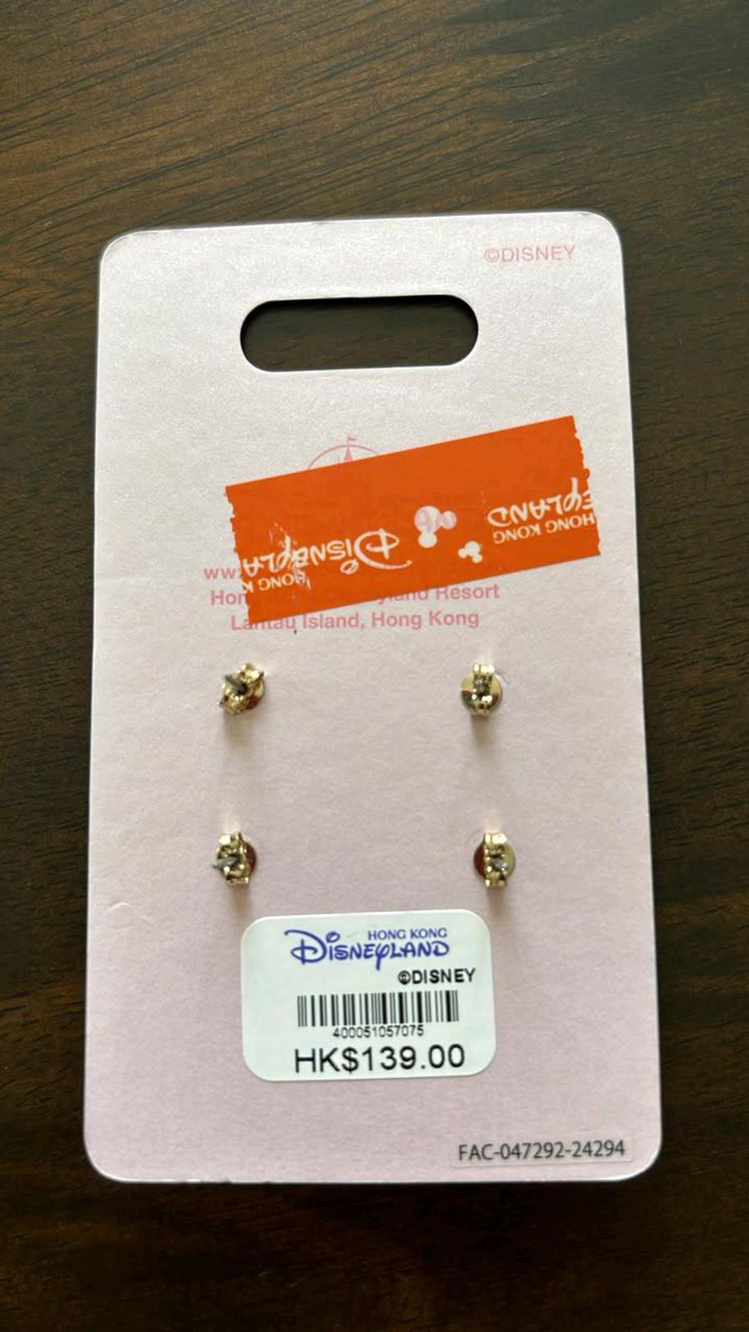 Disneyland Resort Эксклюзивные серьги Микки Маус из Hong Kong Disneyland — фото 2