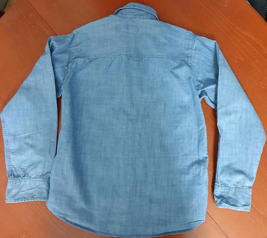 H&M Рубашка синяя H/M — фото 2