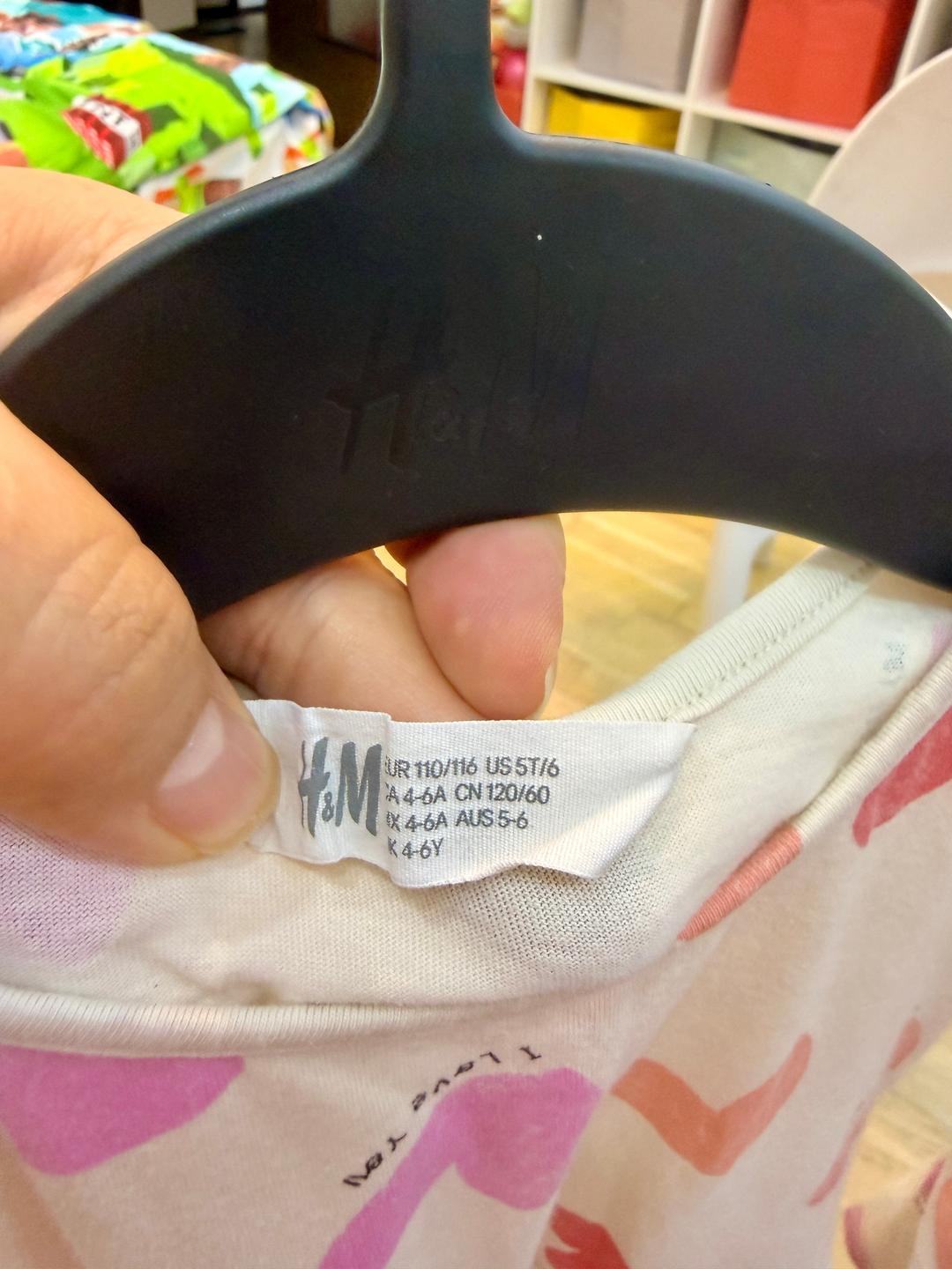 H&M Хлопковое платье H&M для девочки — фото 2
