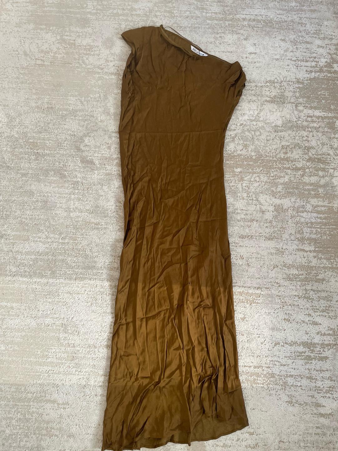 Zara Платье миди Zara на одно плечо — фото 2