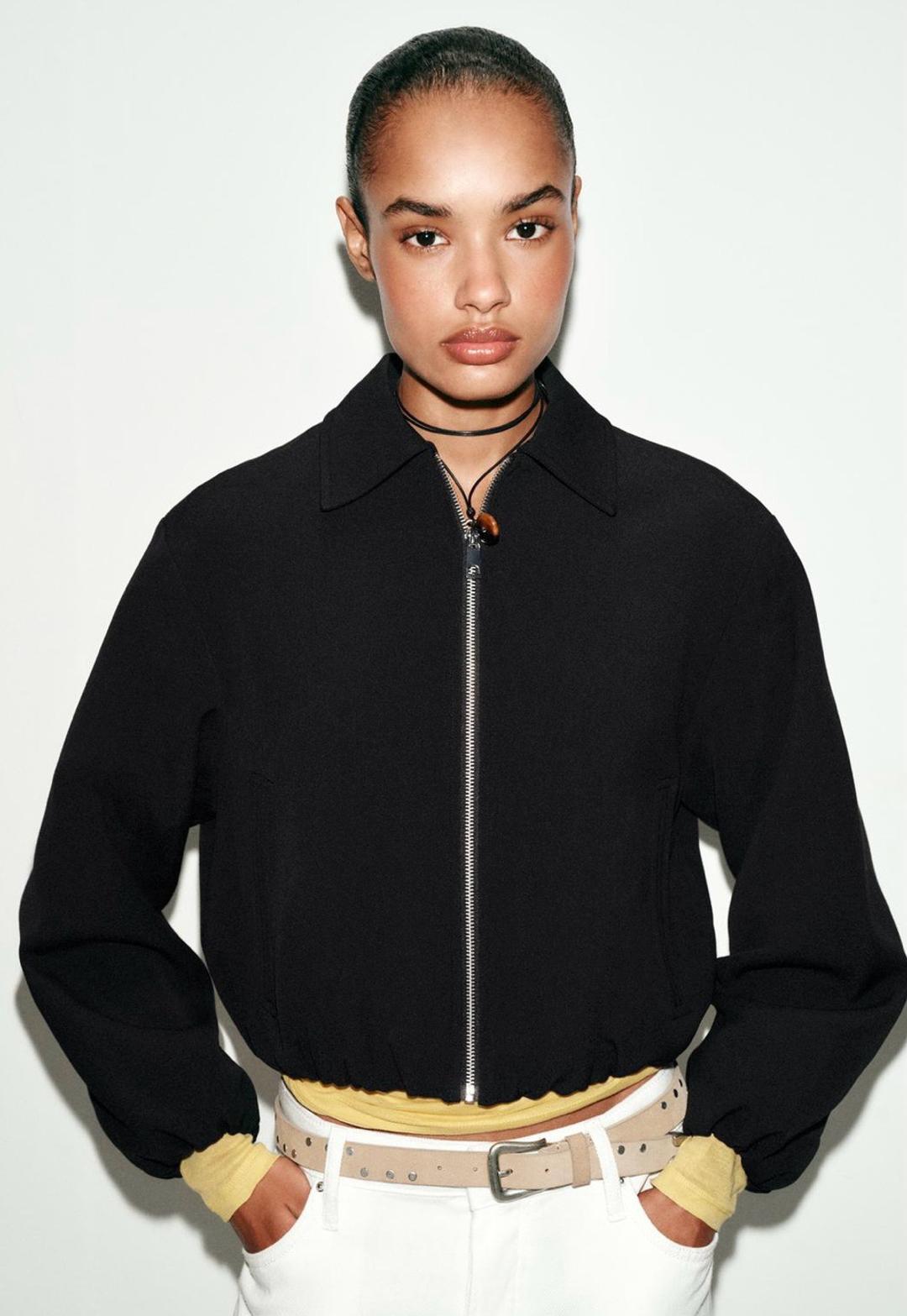 Zara Бомбер черный zara — фото 2