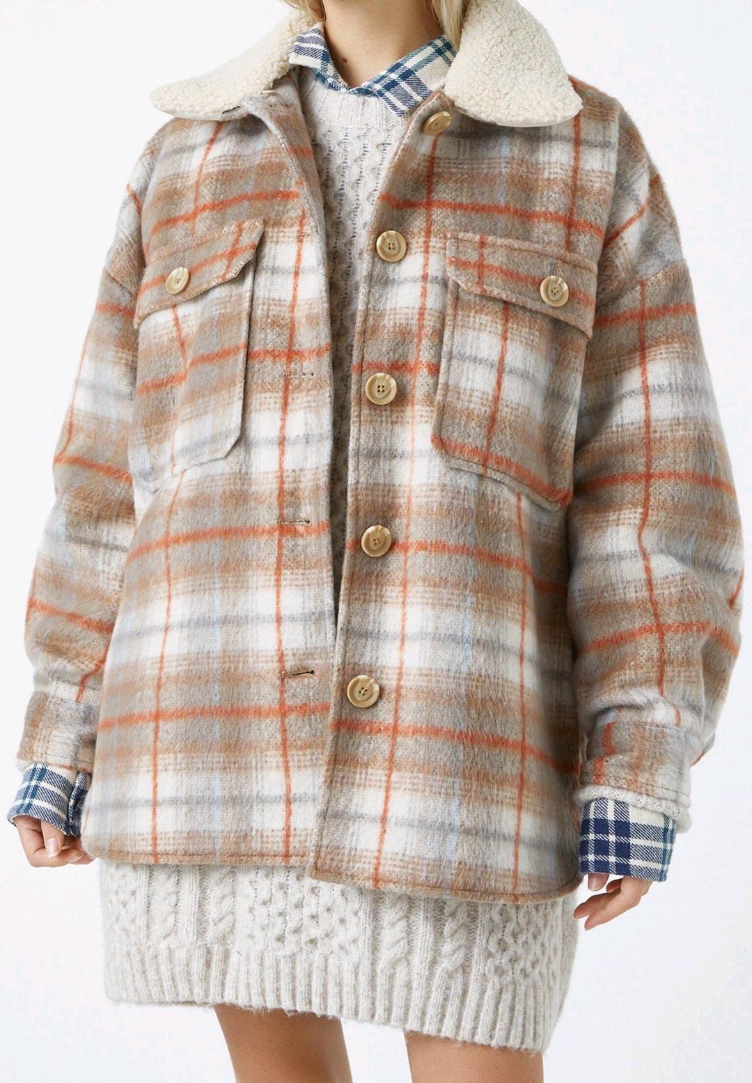 Pull & Bear Весенняя куртка в клетку Pull&Bear — фото 2