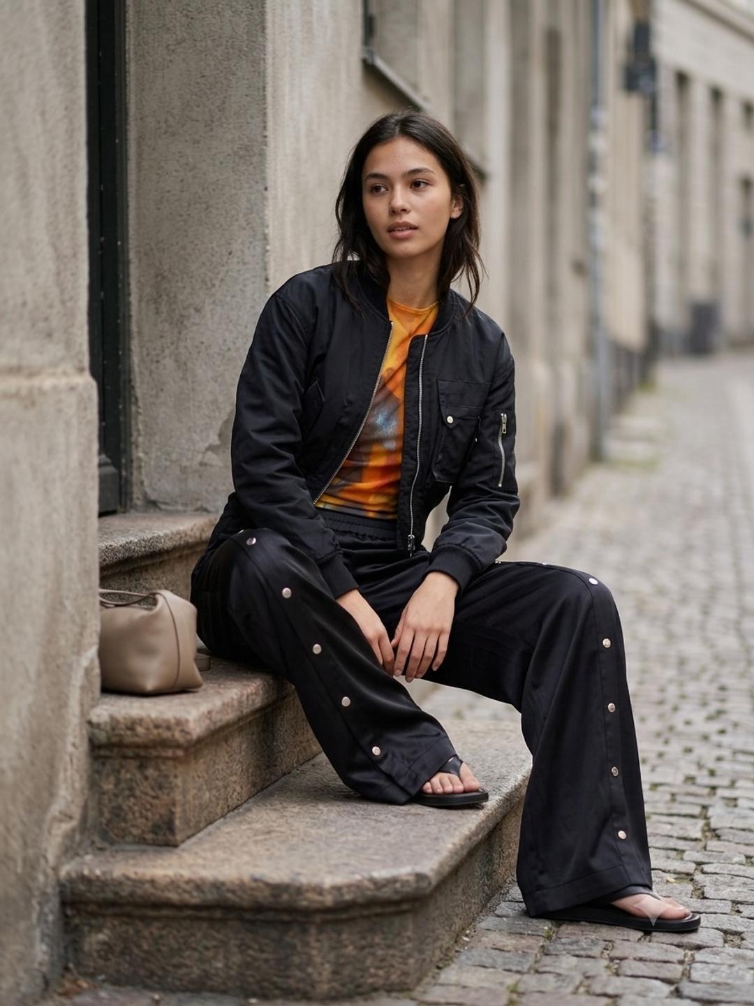 H&M Брюки H&M на кнопках — фото 2