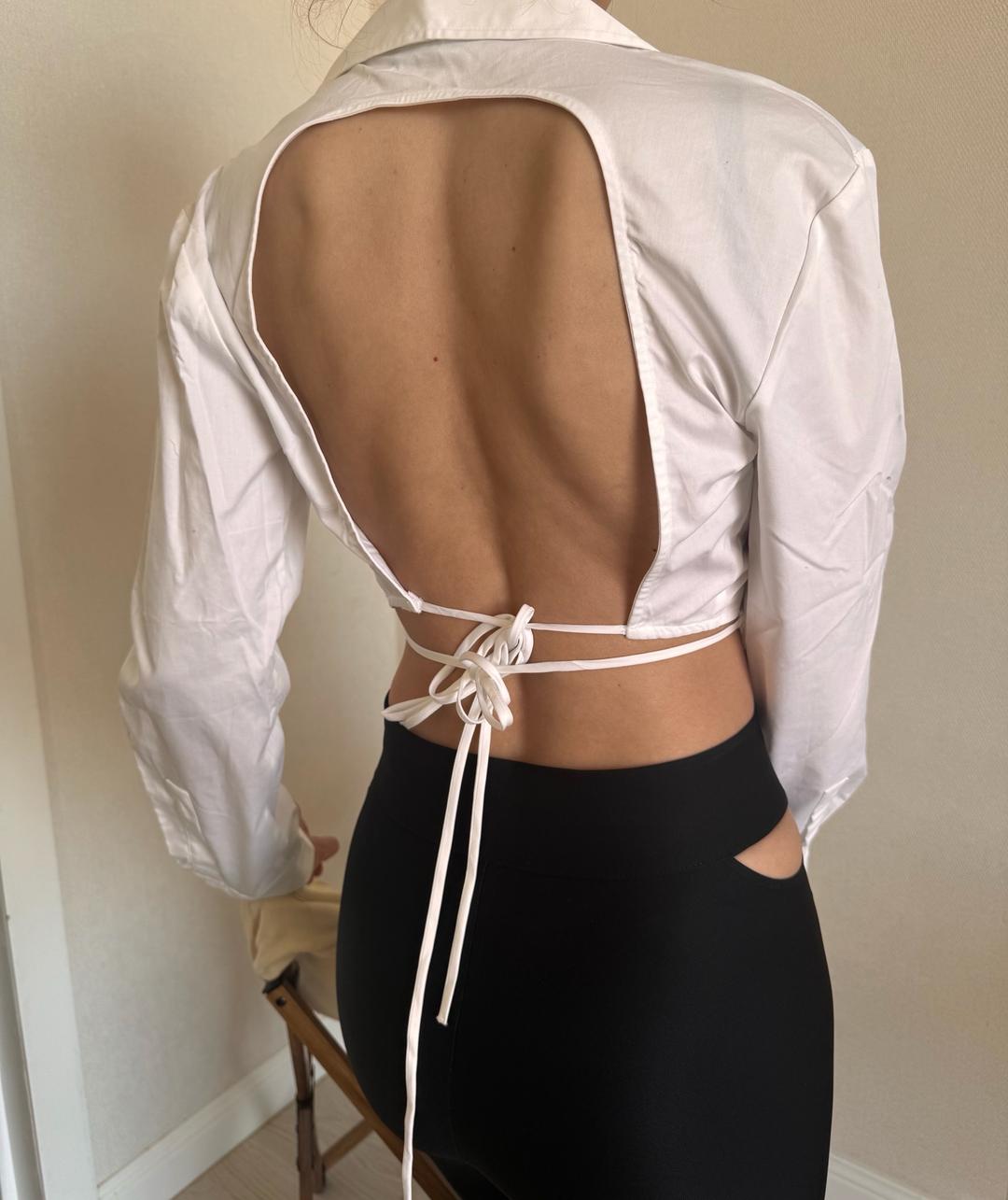 Zara Укороченная рубашка — фото 2